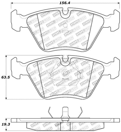 StopTech BMW M3 / M5 / 5 / 7 Series E32/E34/E36/E46 Front Brake Pads