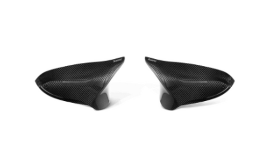 Akrapovic BMW F8X M3 M4 Carbon Fiber Mirror Cap Set - High Gloss