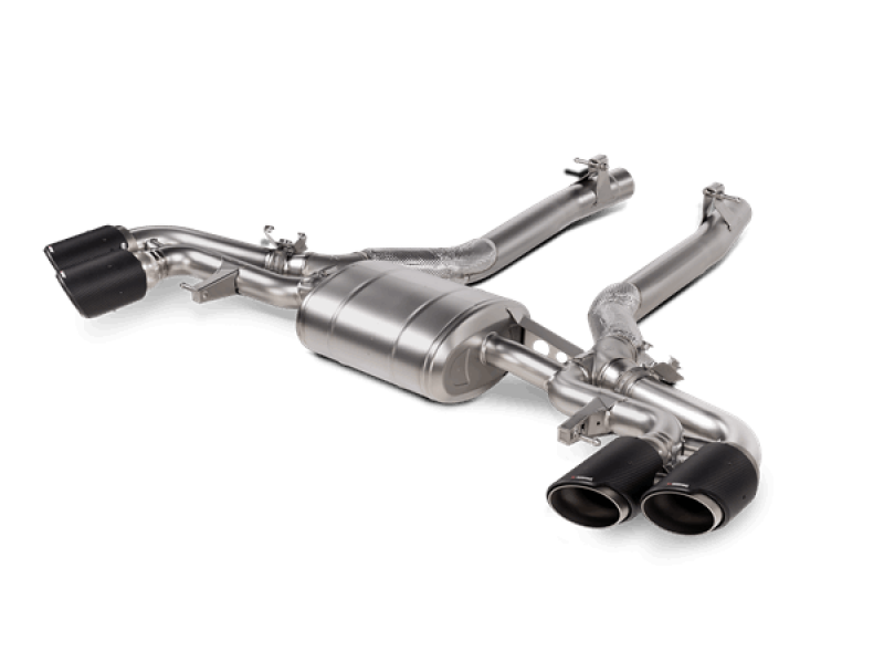 Akrapovic BMW X5M (F95) / X6M (F96) Slip-On Line (Titanium) w/Carbon Fiber Titanium Tips