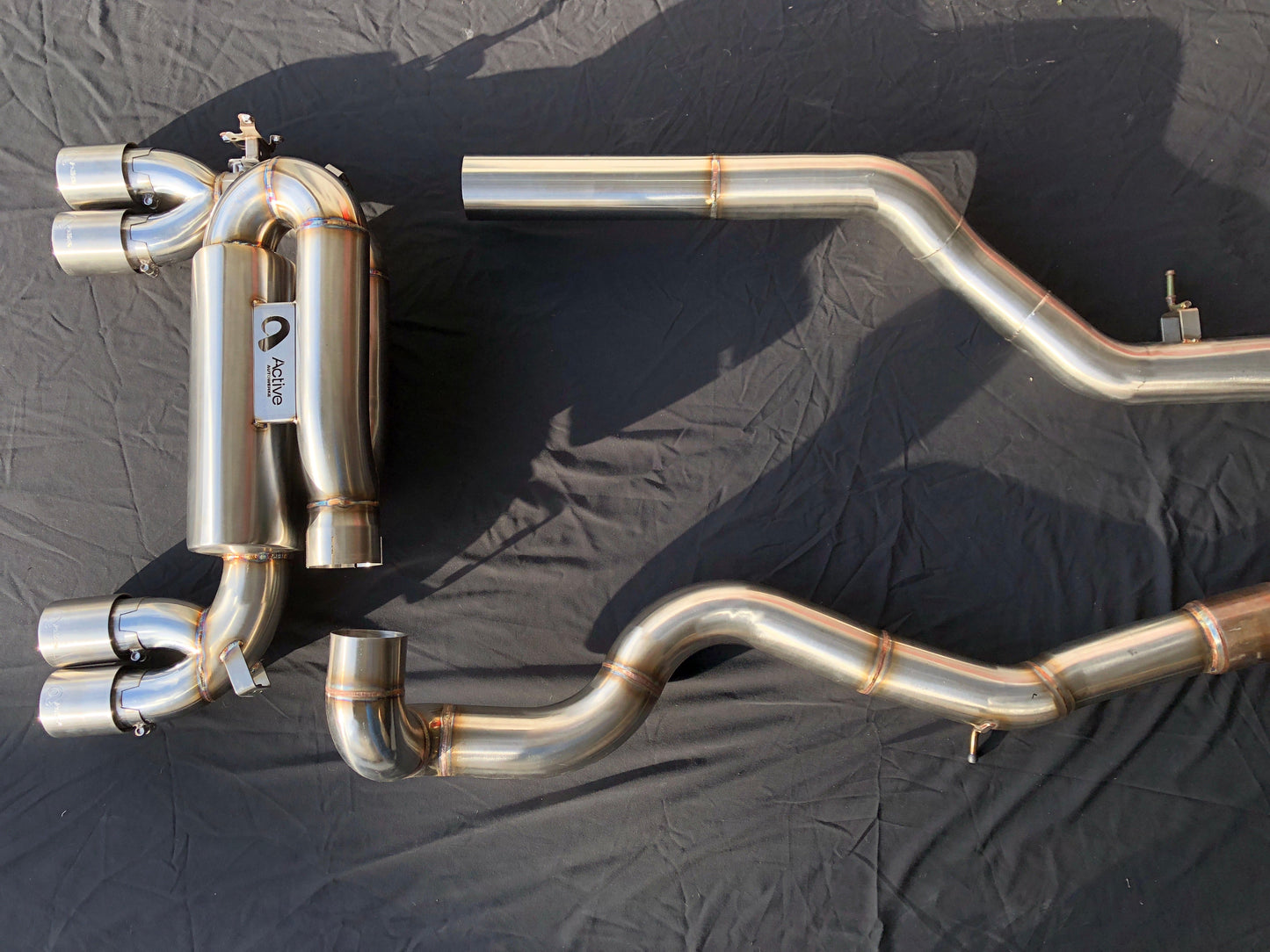 Active Autowerke F8X M3 M4 Signature Exhaust System includes Active F-brace