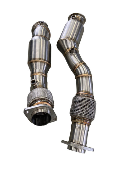 Active Autowerke BMW S58 F97/F98 X3M/X4M Downpipes w GESI CAT