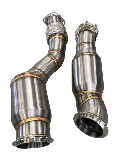 Active Autowerke BMW S58 F97/F98 X3M/X4M Downpipes w GESI CAT