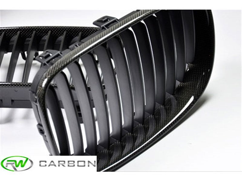 RW Carbon BMW E82 E88 Carbon Fiber Kidney Grilles