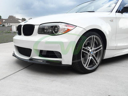 RW Carbon BMW E82 E88 Carbon Fiber Front Lip Spoiler