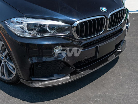 RW Carbon BMW F15 X5 M Sport 3D Style CF Front Lip