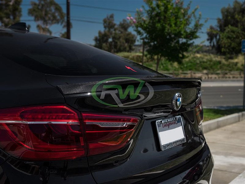 RW Carbon BMW F16 X6 F86 X6M Carbon Fiber Trunk Spoiler