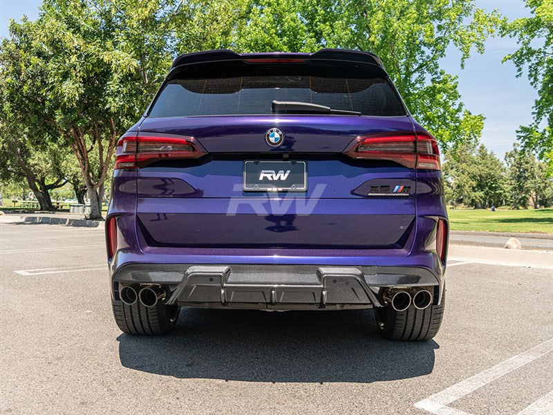 RW Carbon BMW F95 X5M/F96 X6M RWS Carbon Fiber Diffuser