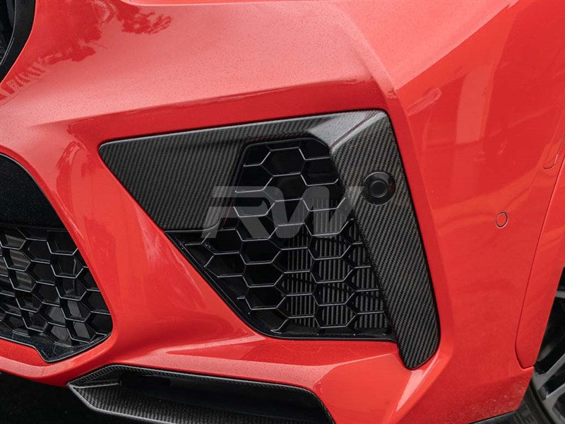 RW Carbon BMW F95 X5M Carbon Fiber Front Bumper Trim