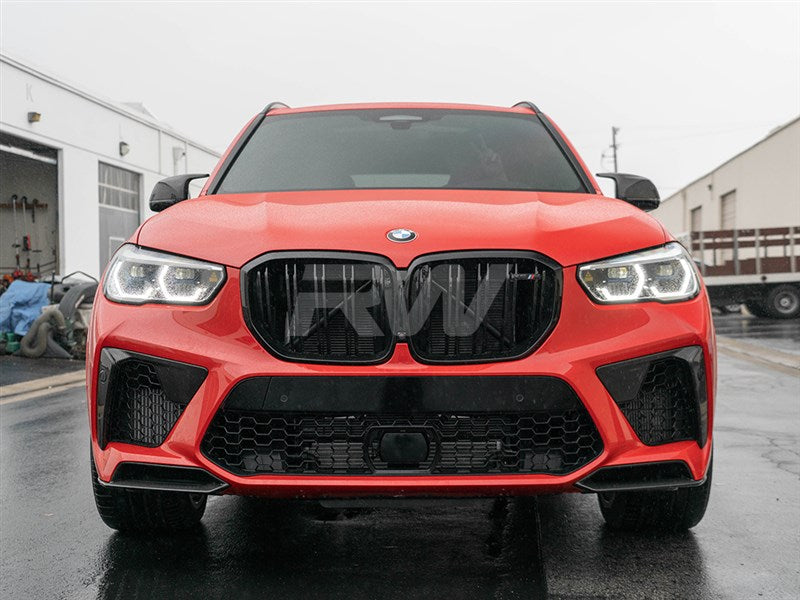 RW Carbon BMW F95 X5M Carbon Fiber Front Splitters