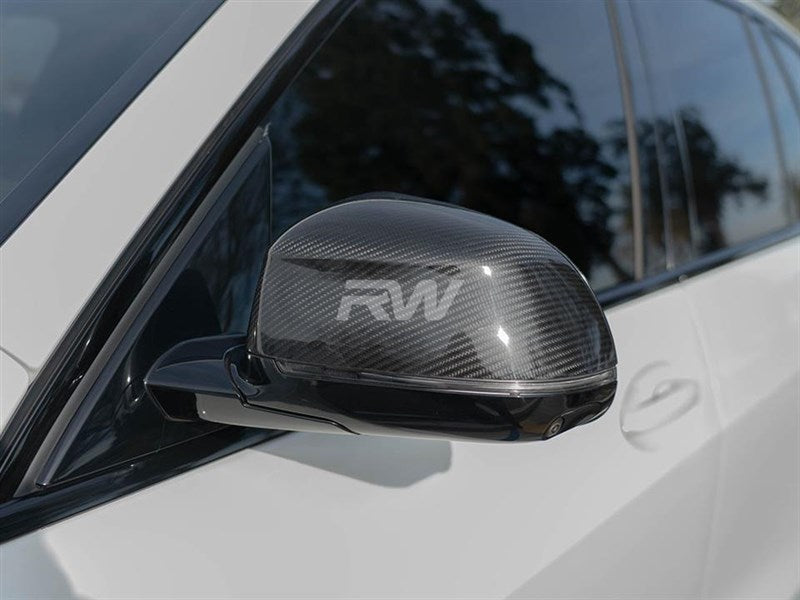 RW Carbon BMW G01 G02 G05 G06 G07 Carbon Fiber Mirror Caps