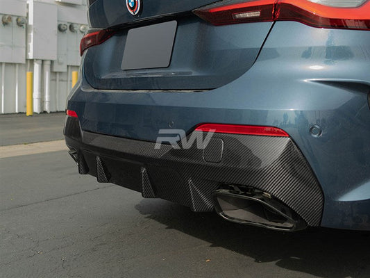 RW Carbon BMW G22/G23 4-Series Full Carbon Fiber Diffuser