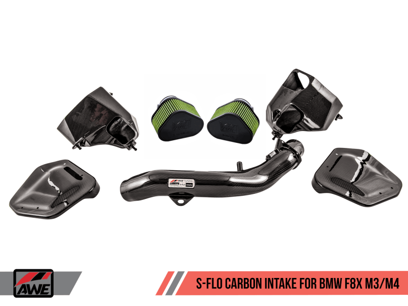 AWE Tuning BMW F8x M3/M4 S-FLO Carbon Intake - SpeedCave