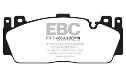 EBC 12+ BMW M2 M5 M6 Yellowstuff Front Brake Pads