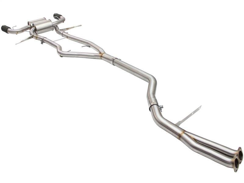 aFe MACHForce XP Cat Back Exhaust Black Tips E9x N55