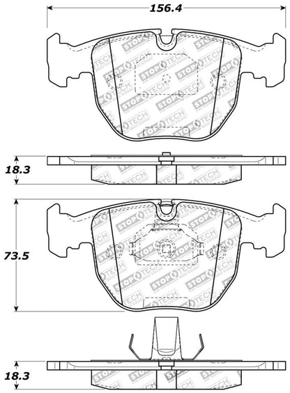 StopTech Performance BMW E39 M5 / X5 / 5 / 7 Series Front Brake Pads