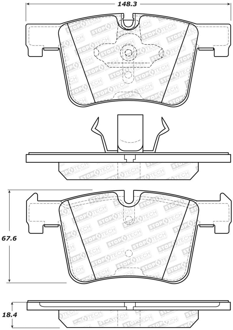 StopTech BMW F Chassis X3 / 2 / 3 / 4 Series Performance Front Brake Pads