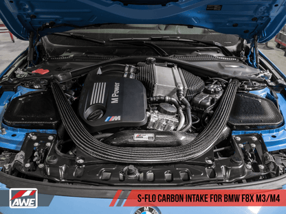 AWE Tuning BMW F8x M3/M4 S-FLO Carbon Intake - SpeedCave