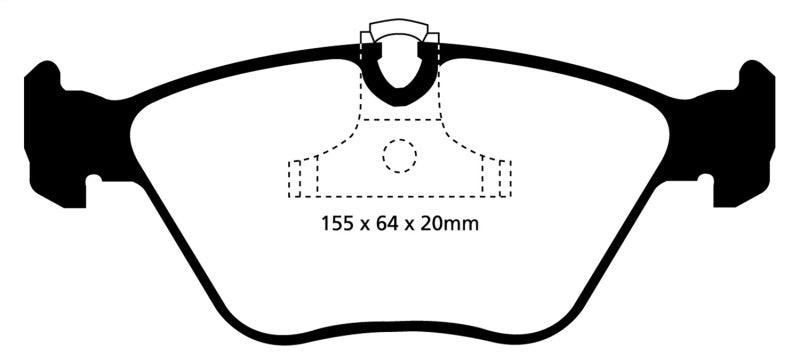 EBC BMW E46 330i E85 Z4 Yellowstuff Front Brake Pads