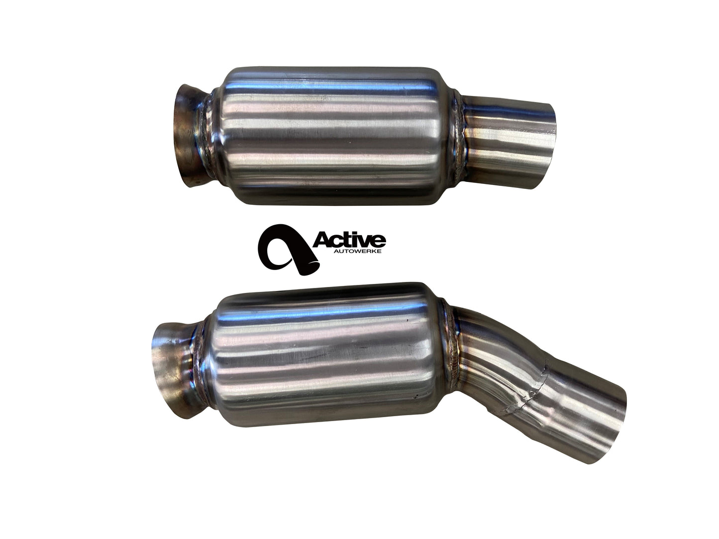 Active Autowerke M2C Equal Length Mid Pipe includes Active F-brace