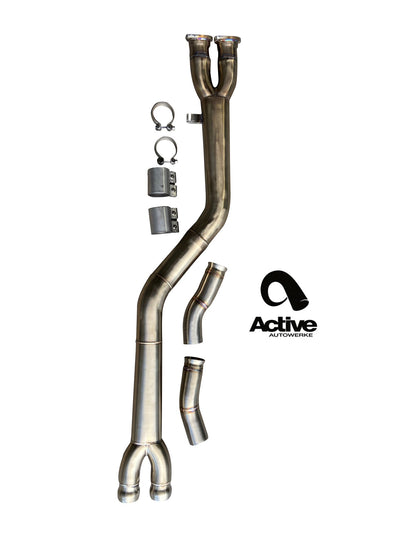 Active Autowerke X3M / X4M Signature single mid-pipe